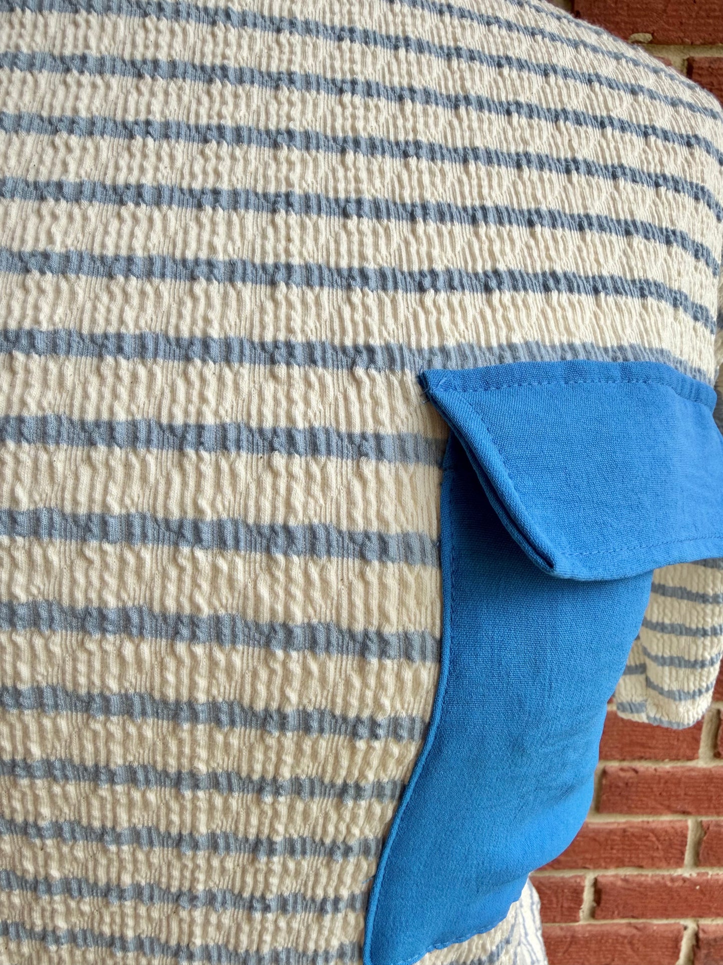 Plus Jacquard Textured Stripe Set