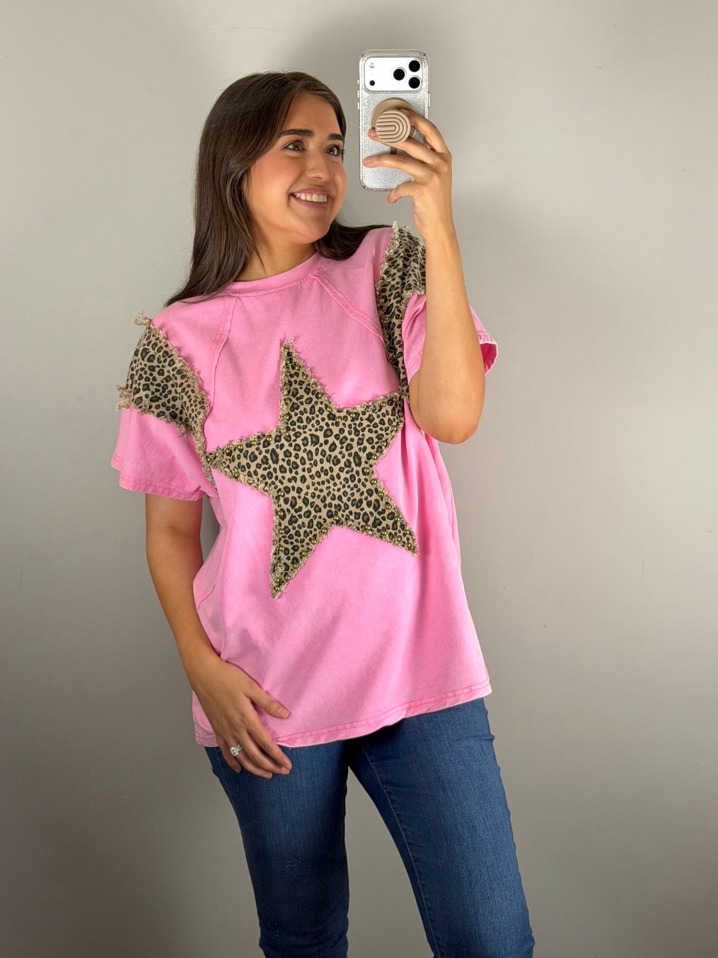 Leopard Star Tee