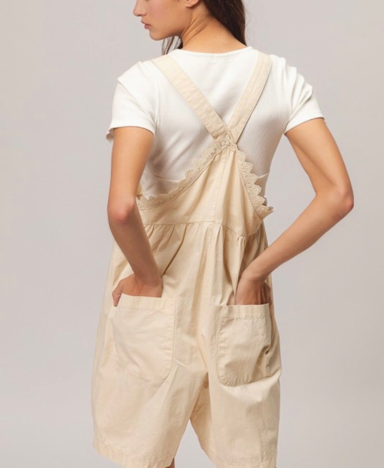 Lace Pocket Shortalls
