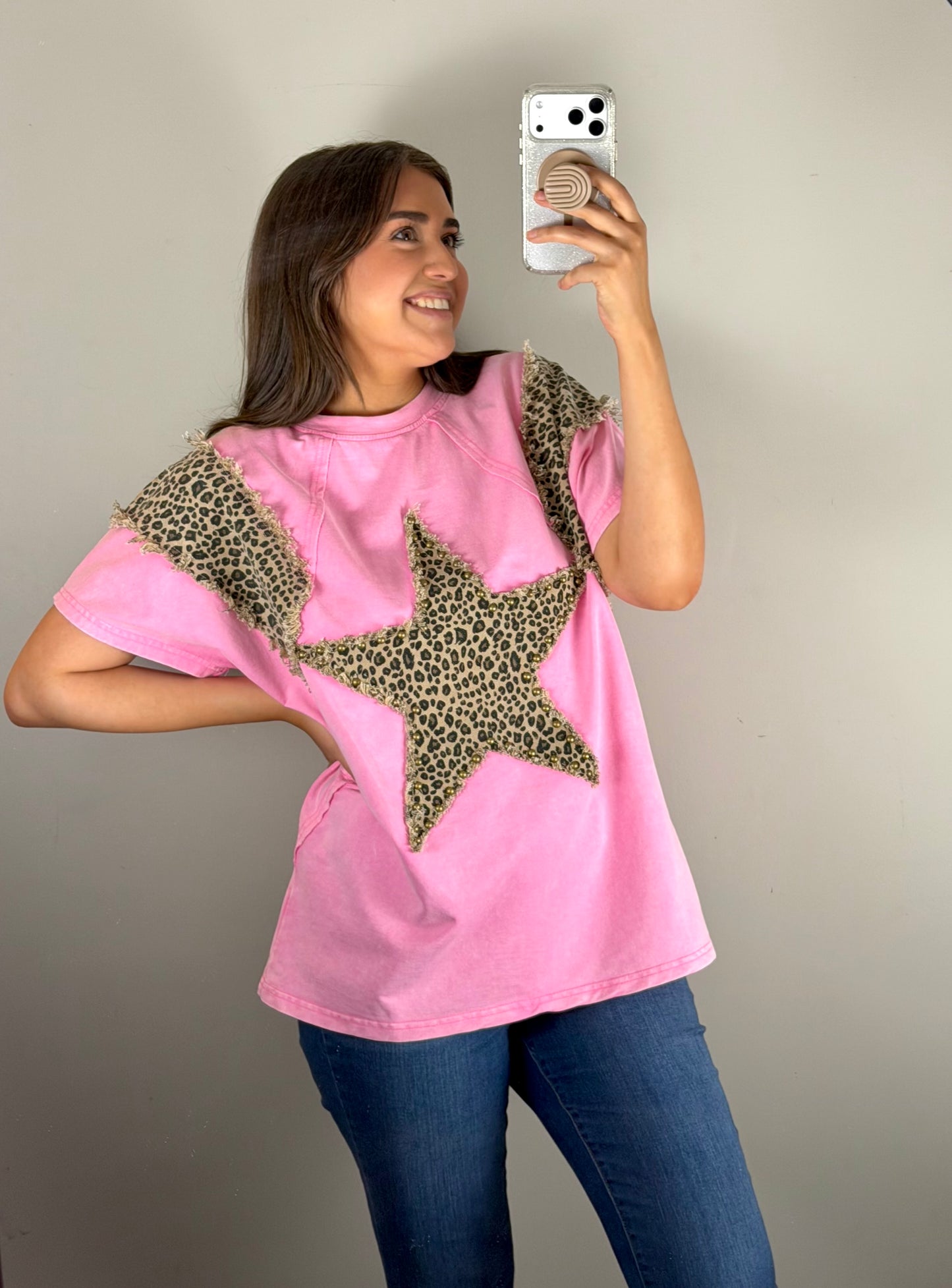 Leopard Star Tee