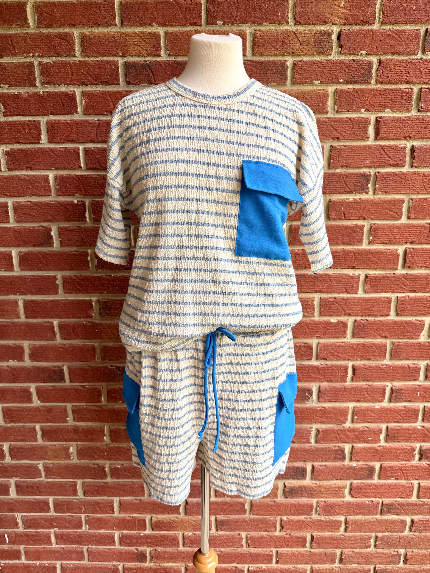 Jacquard Textured Stripe Set