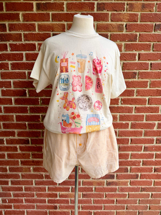 Yellow Stripe Boxer Shorts