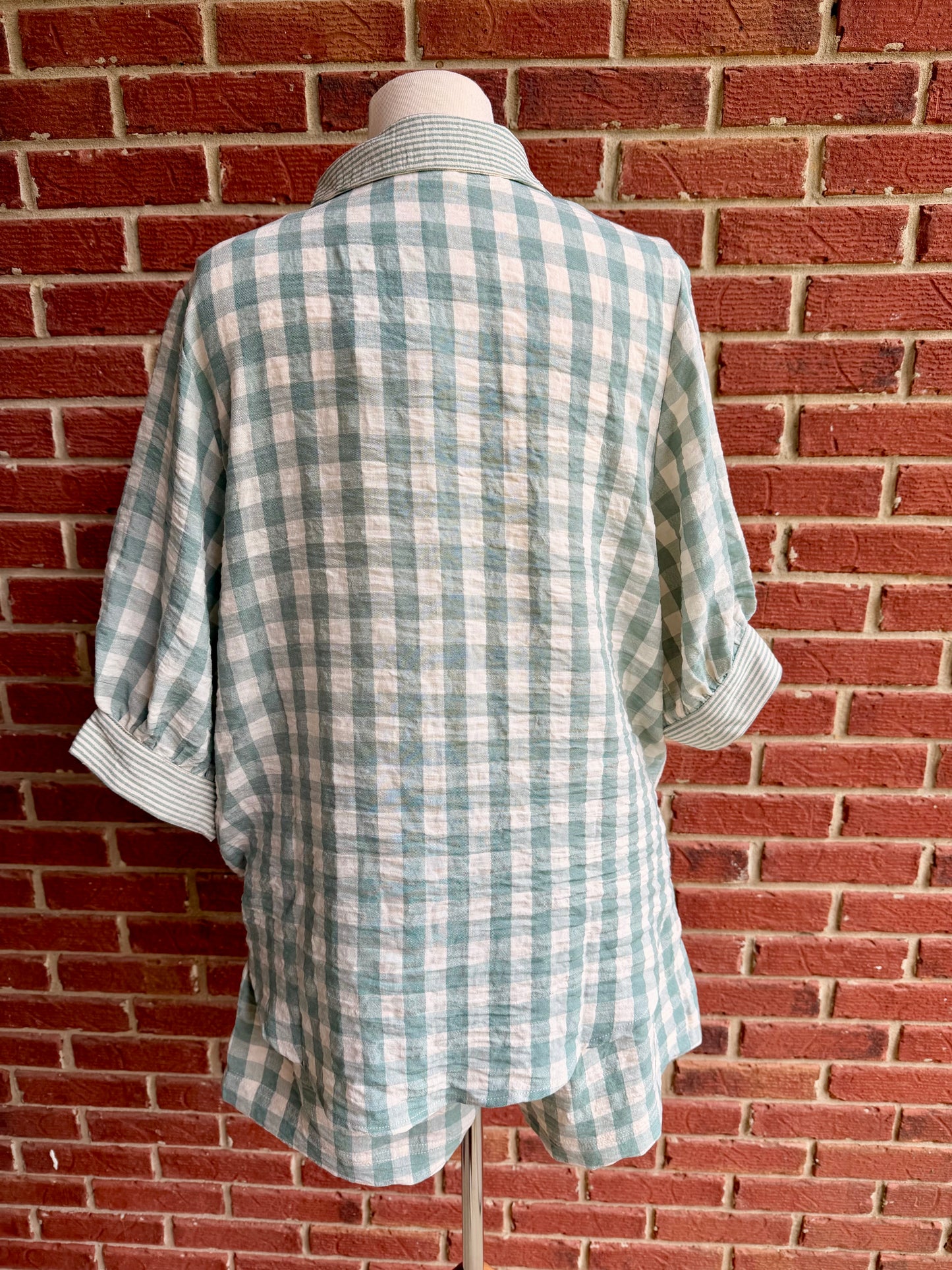 Checkered Top and Shorts Set