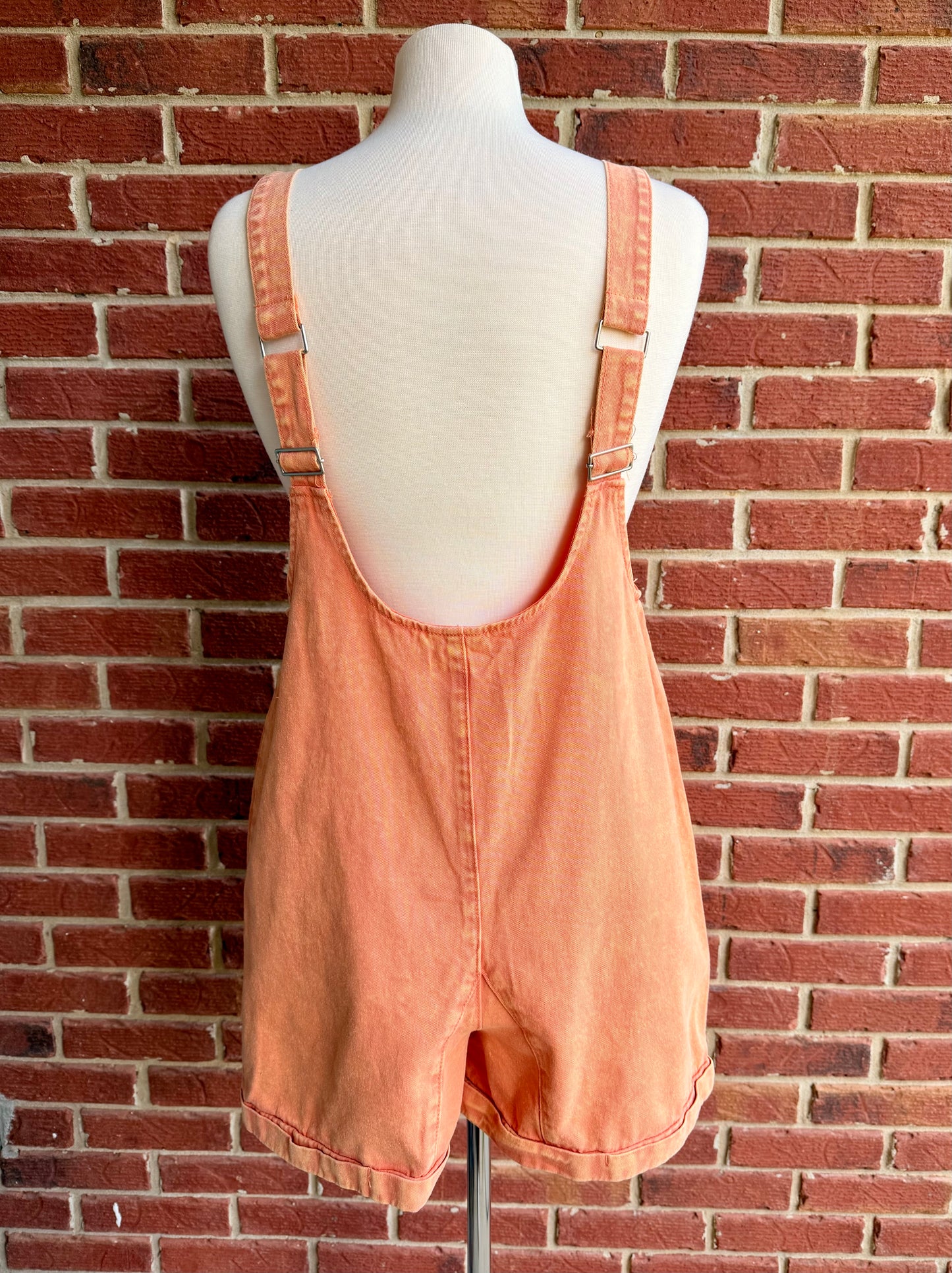 Washed Denim Romper