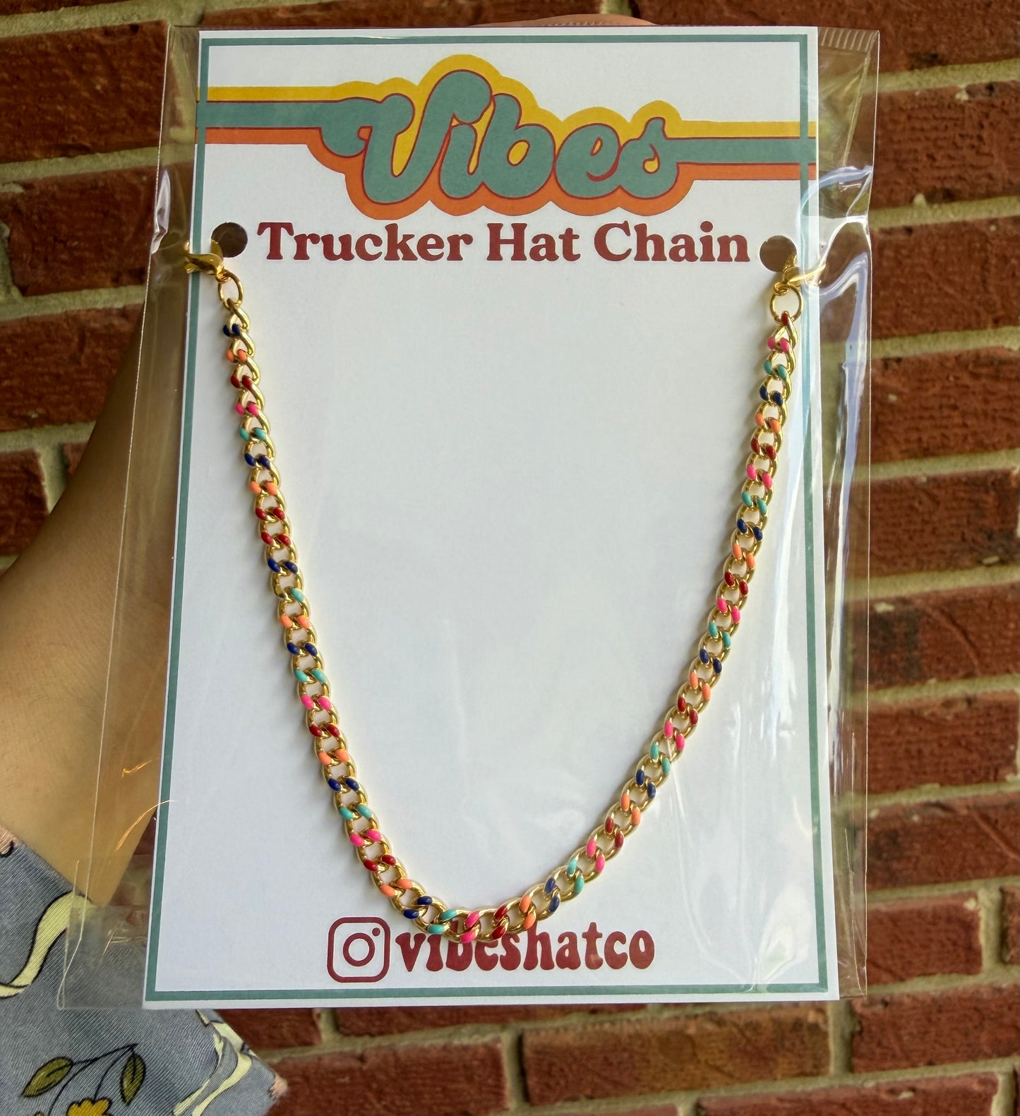 Confetti Trucker Hat Chain