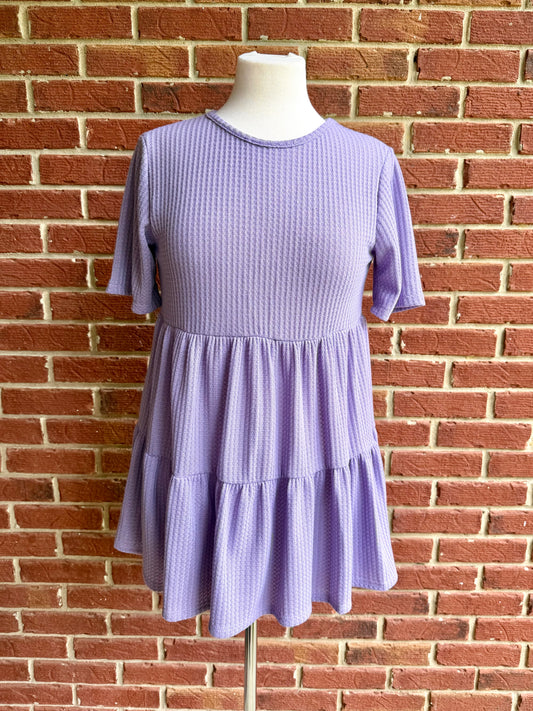 Babydoll Waffle Knit Top