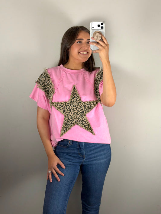 Leopard Star Tee