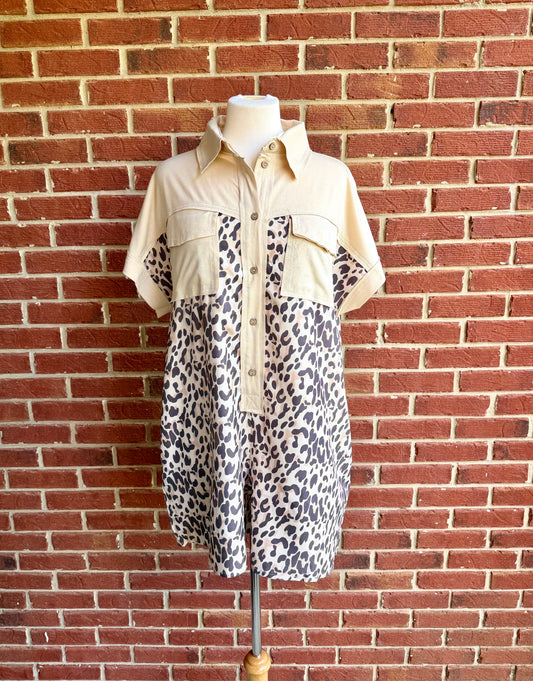 Leopard Romper