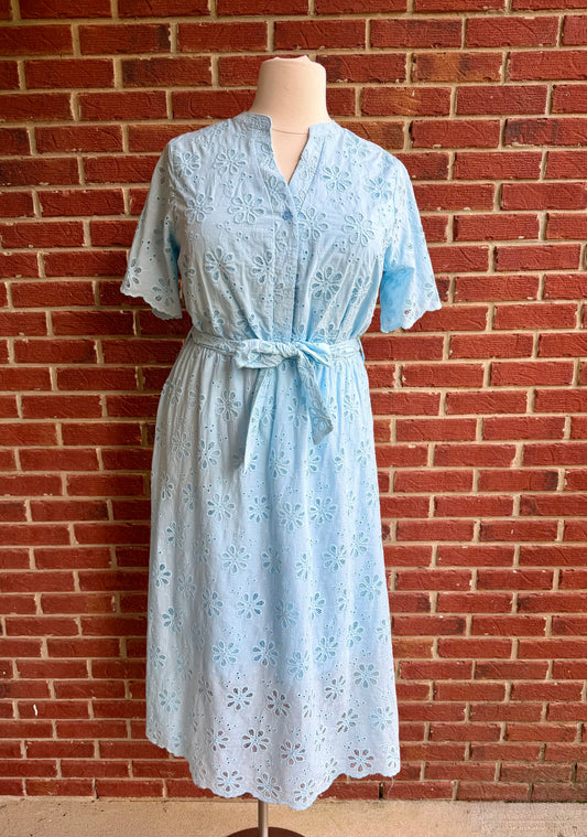 Plus Eyelet Maxi Dress