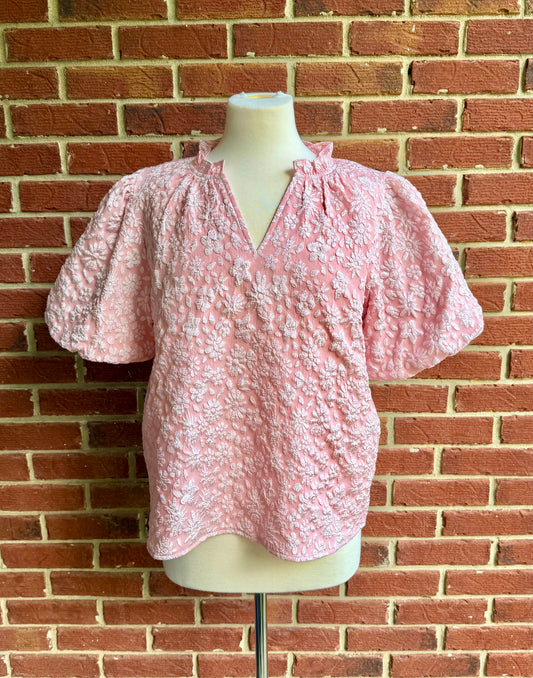 Floral Puff Sleeve Top