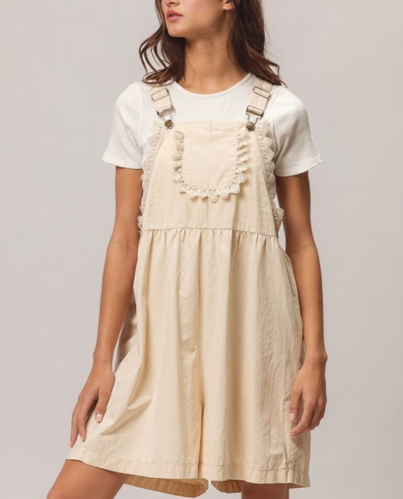 Lace Pocket Shortalls