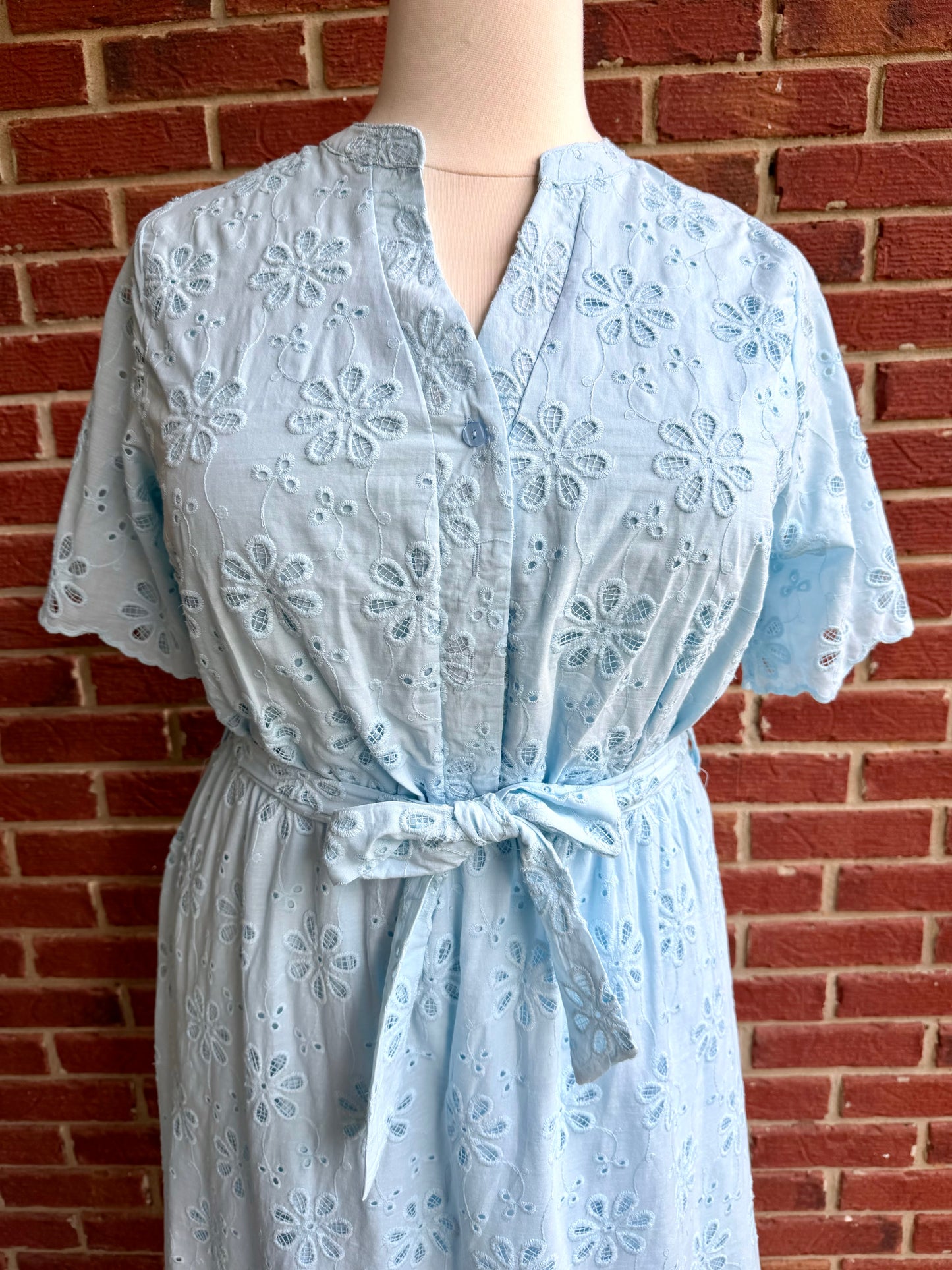 Plus Eyelet Maxi Dress