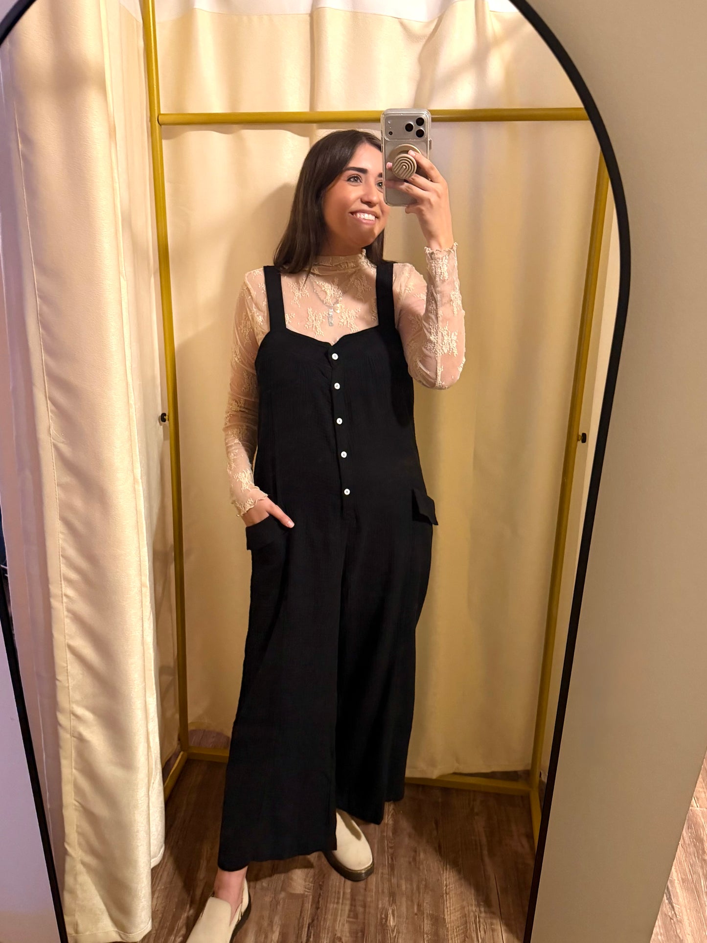 Gauze Overalls
