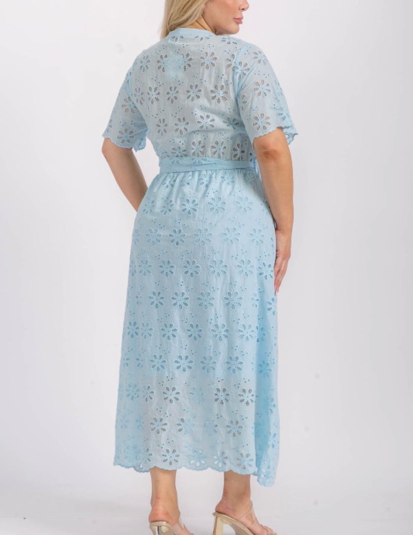 Plus Eyelet Maxi Dress
