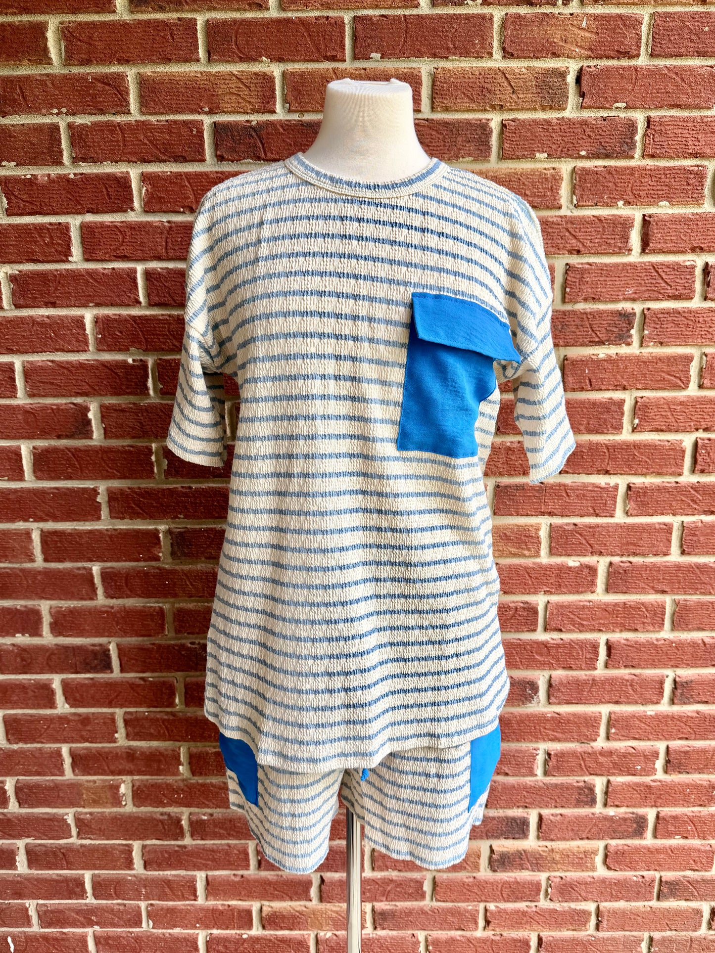 Jacquard Textured Stripe Set