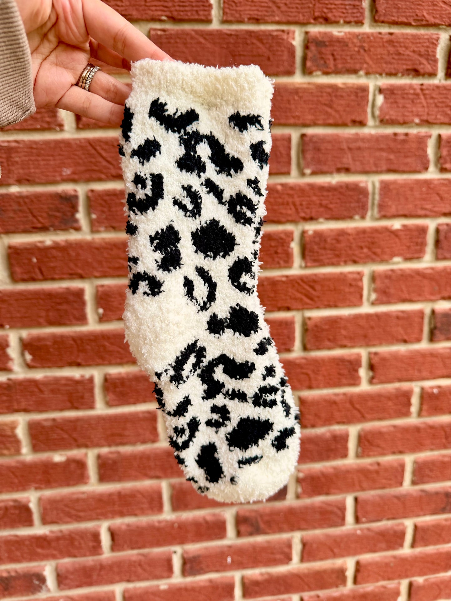 Leopard Fuzzy Socks
