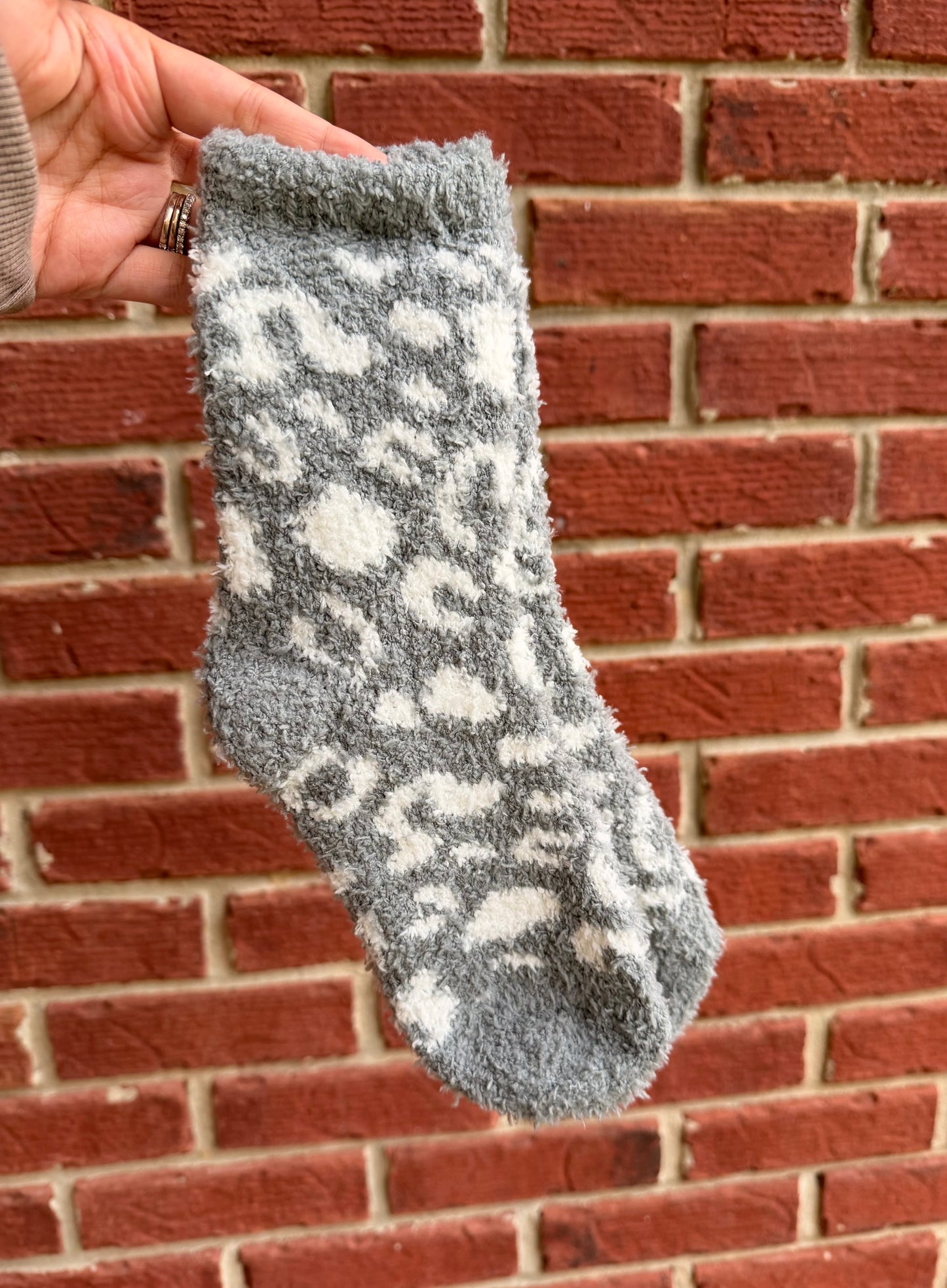 Leopard Fuzzy Socks