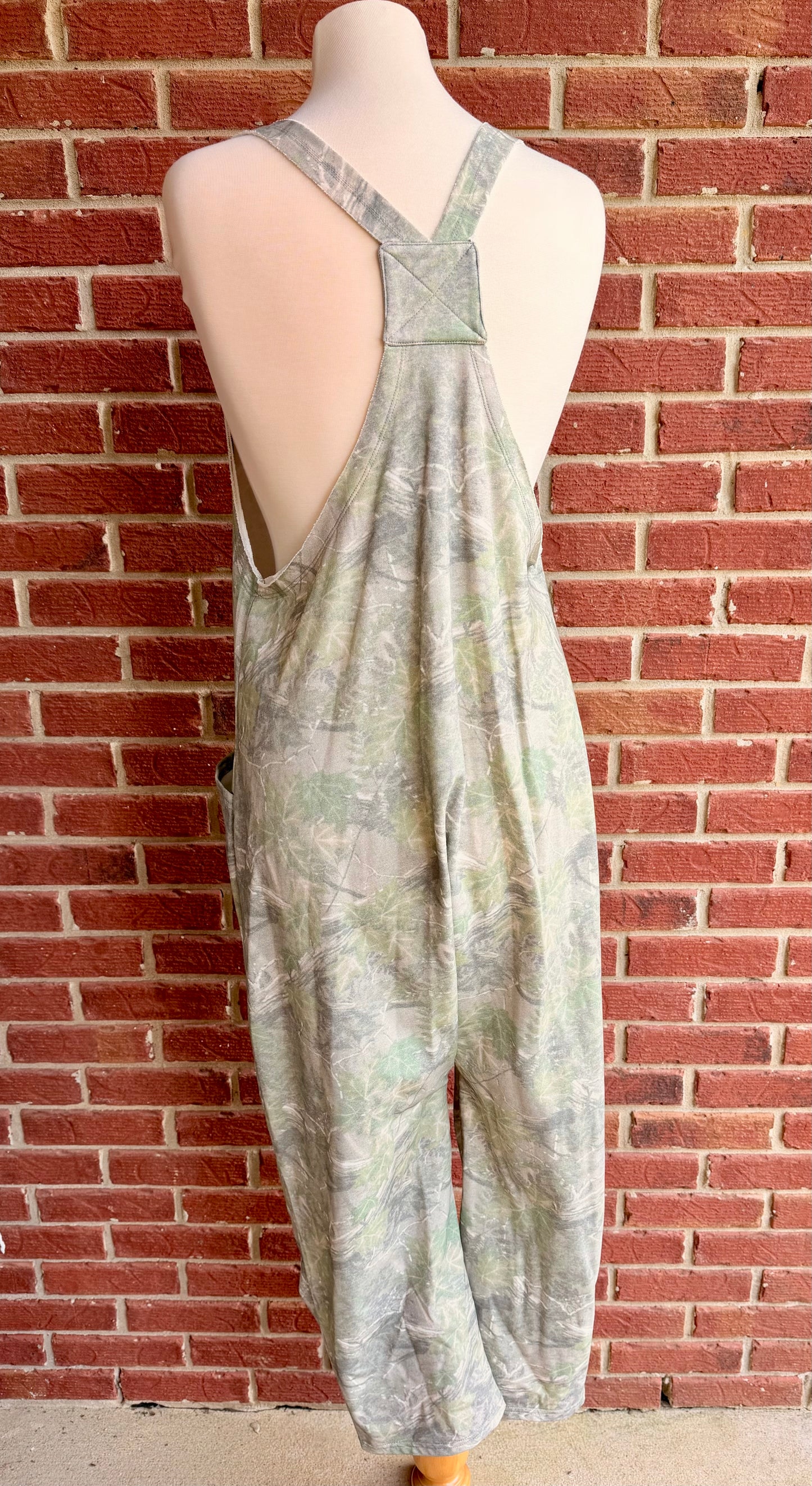Loose Fit Camo Jumpsuit